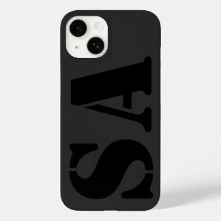 Coque Case-Mate iPhone Noir initial minimum contemporain I Phone