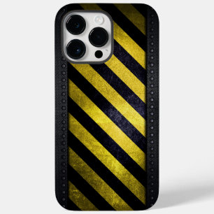 Coque Case-Mate iPhone Noir Jaune Danger Stripes Ingénieur de constructio