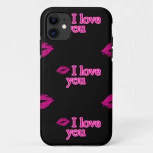 Etui iPhone Case-Mate noir je t'aime