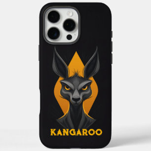 Coque iPhone 16 Pro Max Noir Kangaroo en colère