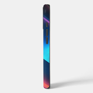 Coque Pour iPhone 16 Noir marine bleu cobalt abstrait