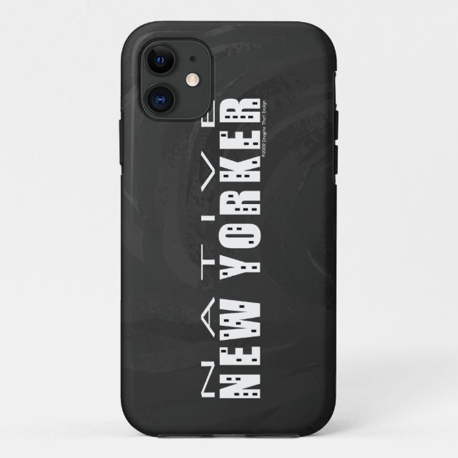 Coques Case-Mate iPhone Noir natif de New York (Dos)