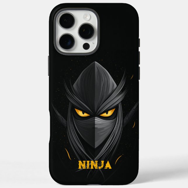 Coques Case-Mate iPhone Noir Ninja en colère (Verso)
