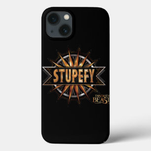 Etui iPhone 13 Noir & Or Stupefy Spell Graphisme