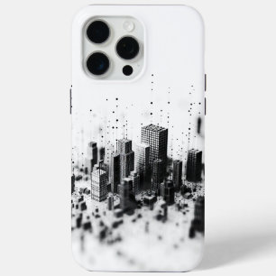 Coque Case-Mate iPhone Noir pointillisme monochromatique architecture de