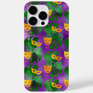 COQUE Case-Mate iPhone NOIR PURPLE VERT OR MARDI GRAS MASQUES & FEUILLE