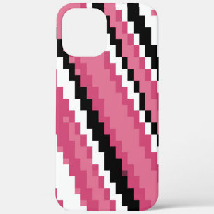 Case-Mate iPhone Case noir rose et blanc pixel art