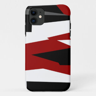 Case-Mate iPhone Case Noir rouge gris et blanc