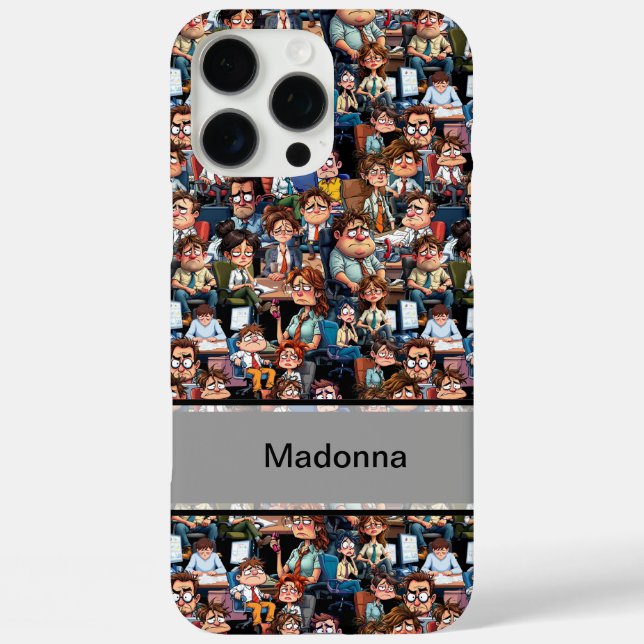 Coques Case-Mate iPhone Noir stress travail (Verso)