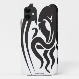 Coques Pour iPhone Noir tribal de cas de l'iPhone 5/5S de Cthulhu sur