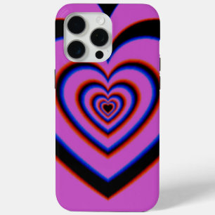 Coque Case-Mate iPhone Noir violet Trippy Hypnotique Motif d'amour du coe