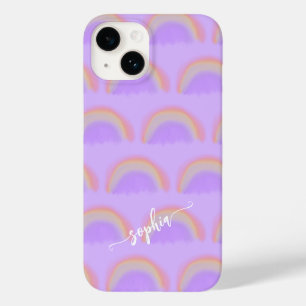 Coque Case-Mate iPhone Nom arc-en-ciel coloré écriture personnalisée