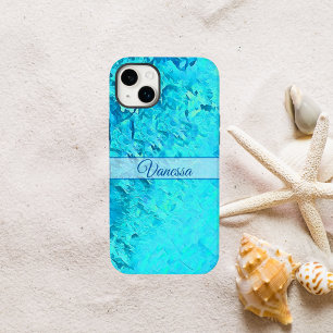 Coque Case-Mate iPhone Nom bleu Pacifique personnalisé