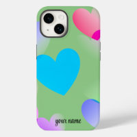 Nom Colorful Gliding Hearts, Sage Green