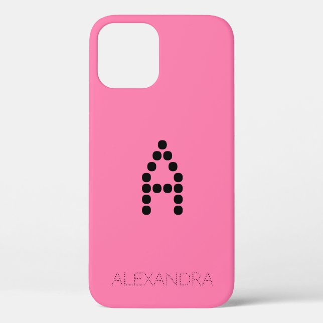 Coques Case-Mate iPhone Nom customisé & Police intelligente Monogramme sur (Verso)