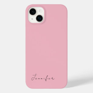 Coque Case-Mate iPhone Nom de calligraphie professionnel rose clair fémin