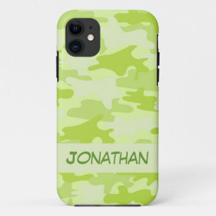 Coque iPhone 11 Nom de camouflage de Camo de vert de chaux