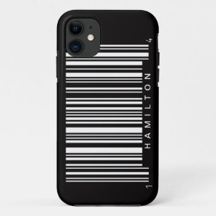 Coques Pour iPhone nom de code barre bande noire