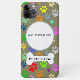 Coques Pour iPhone Nom de compagnie personnalisé et photo sur un moti