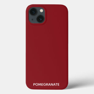 Case-Mate iPhone Case Nom de couleur rouge grenade Coque-coque iphone Ma