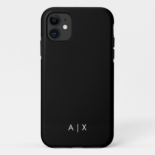 Coques Case-Mate iPhone Nom de couple simple monogrammé (Dos)