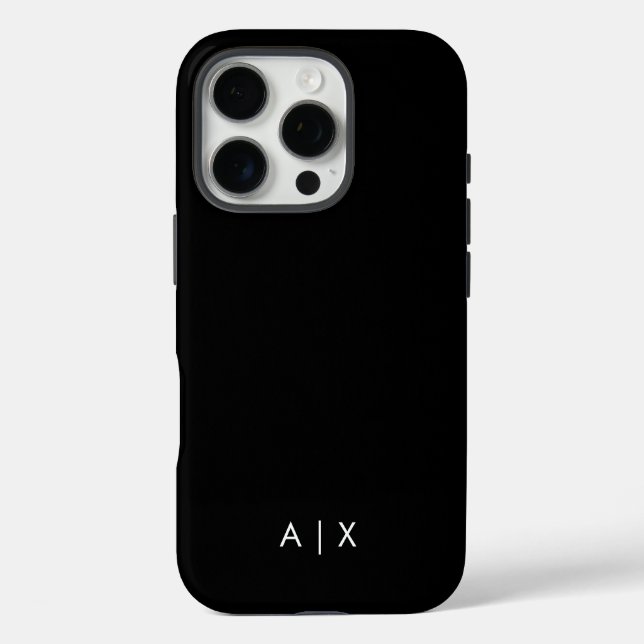 Coques Case-Mate iPhone Nom de couple simple monogrammé (Verso)