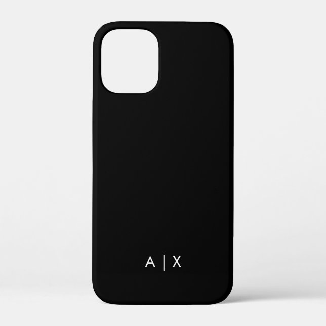 Coques Case-Mate iPhone Nom de couple simple monogrammé (Verso)