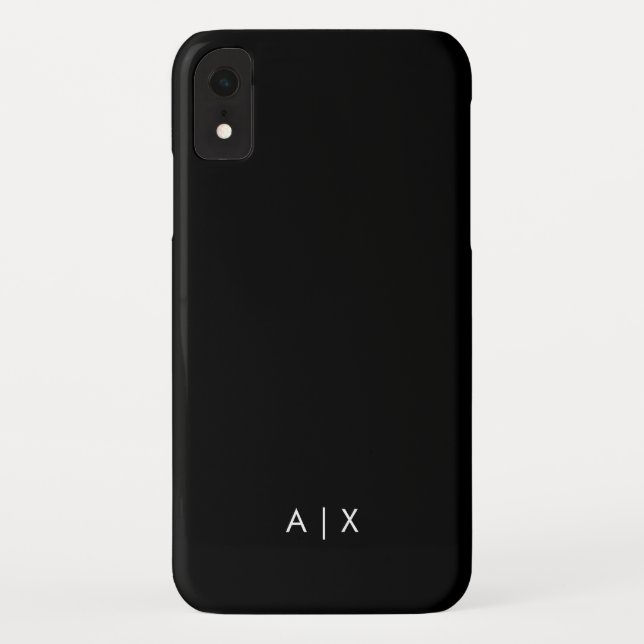 Coques Case-Mate iPhone Nom de couple simple monogrammé (Dos)