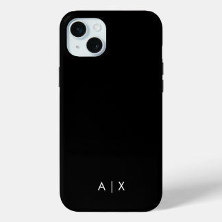 Coque Case-Mate iPhone Nom de couple simple monogrammé