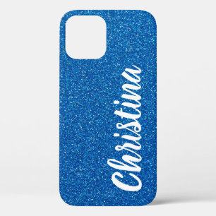 Case-Mate iPhone Case Nom de la Parties scintillant bleue de la fille Pe