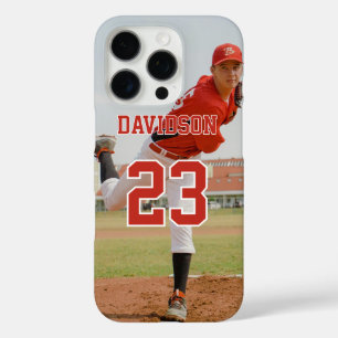 Coque iPhone 16 Pro Nom de la photo Numéro de maillot Personnalisé