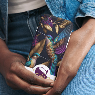 Coque Case-Mate iPhone Nom de l'oiseau floral moderne
