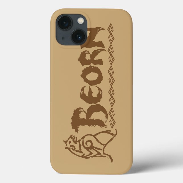 Coques Case-Mate iPhone Nom de l'ours BEORN™ (Verso)