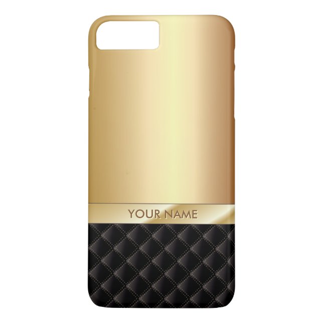 Coques Case-Mate iPhone Nom de luxe royal de coutume d'or (Dos)