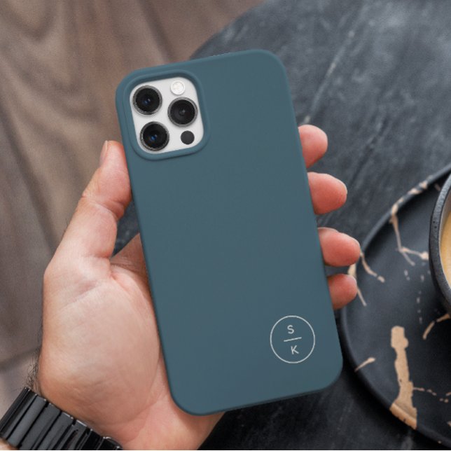 Coques Case-Mate iPhone Nom de monogramme moderne simple (Créateur téléchargé)