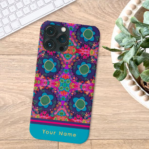Case-Mate iPhone Case Nom de plaisir Boho Fleurs Personnalisé Motif Insp