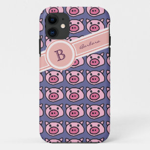 Coques Pour iPhone nom de porc mignon initial