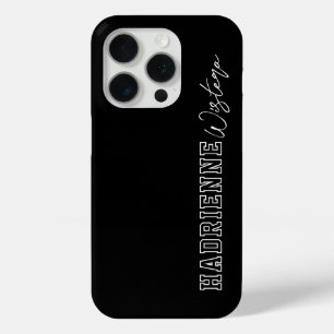 Coque Case-Mate iPhone Nom de script de monogramme de collège universitai