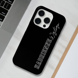Coque Case-Mate iPhone Nom de script de monogramme de collège universitai
