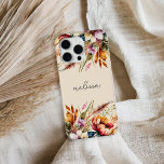 Coque Case-Mate iPhone Nom de script floral élégant<br><div class="desc">Floral Elegant Script Name coque iphone</div>