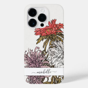 Coque Case-Mate iPhone Nom de script floral élégant vintage