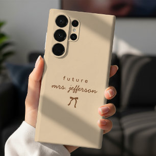 Coque Case-Mate iPhone Nom de Script Personnalisé Annonce de Fiançailles 