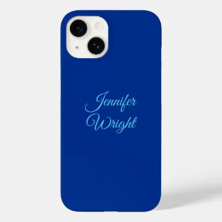 Coque Case-Mate iPhone Nom d'écriture classique Plain Air Force Bleu