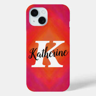 Coque Case-Mate iPhone nom du client dégradé coloré