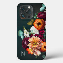 Nom du monogramme Élégant Floral Botanical Rustic