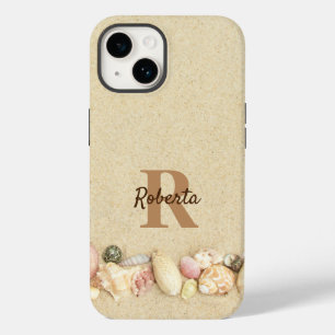 Coque Case-Mate iPhone Nom du monogramme Marches de sable