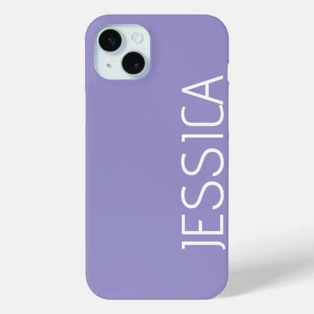 Coques Case-Mate iPhone Nom du monogramme minimal moderne customisé (Verso)