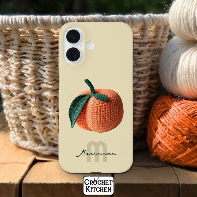 Coques Case-Mate iPhone Nom du monogramme Pêche au Crochet moderne minimal (Créateur téléchargé)