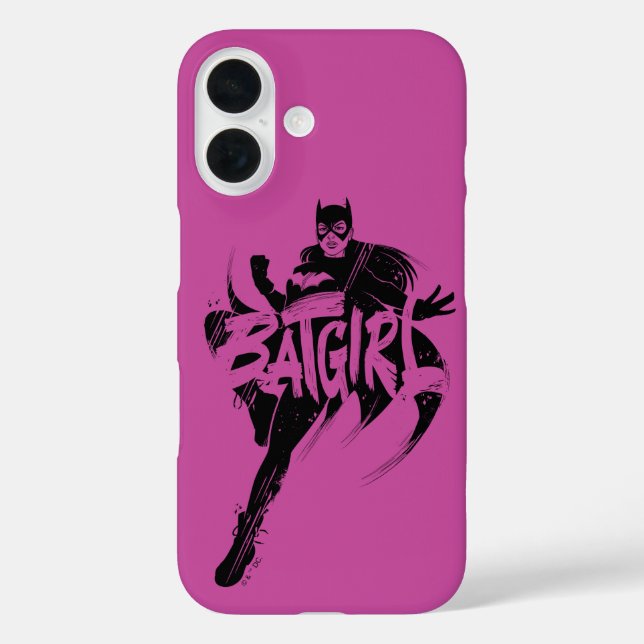Coques Case-Mate iPhone Nom du pinceau encre Batgirl (Verso)