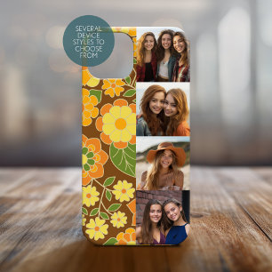 Coque Case-Mate iPhone Nom du script de bande de film 4 photos Fleurs fun